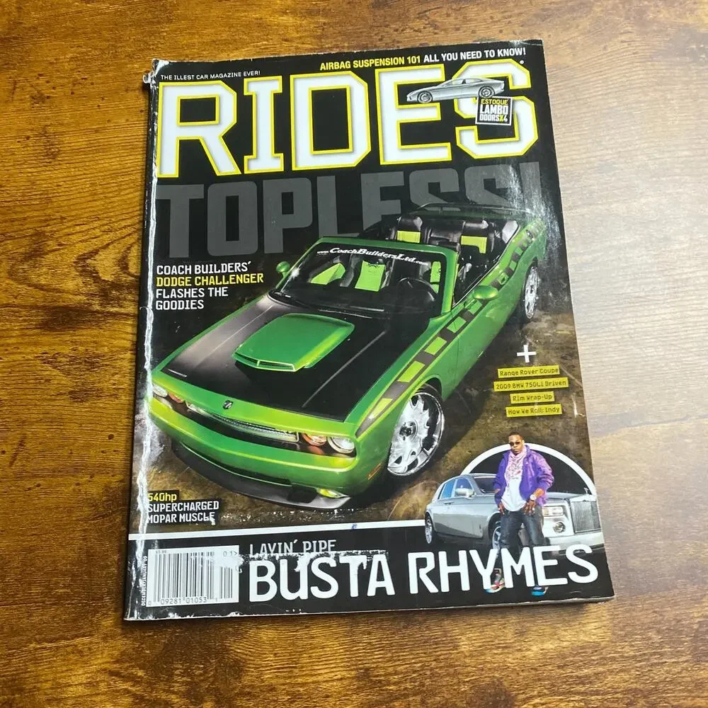 Rides Magazine Dec/Jan 2009_Topless!, Busta Rhymes